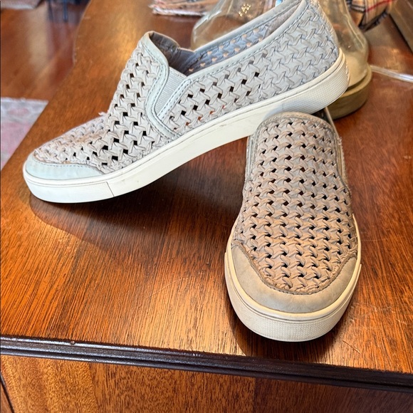 Frye Gemma Gray Woven leather Slip-On sneakers Women's Shoes size 9 - Picture 6 of 6